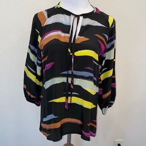 Tucker Silk Multicolor Blouse